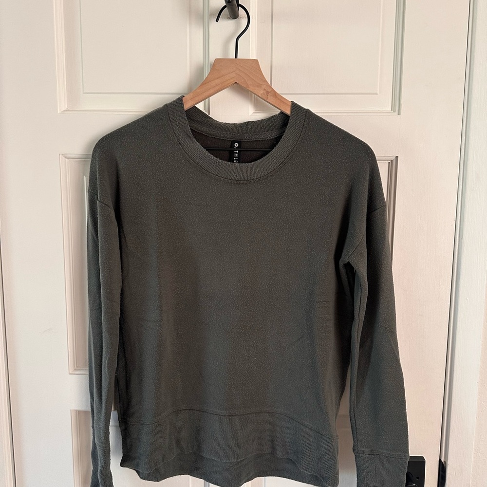 Athleta Crewneck Sweatshirt - Olive Green
